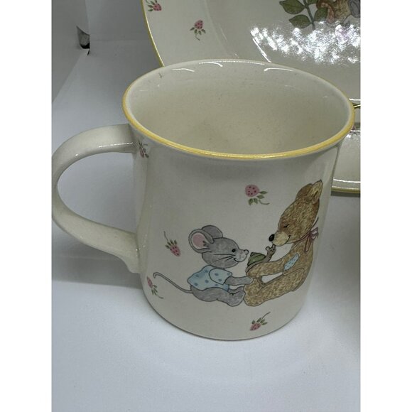 Teddy by Mikasa CC018 Fine 3-Piece Child’s Place Setting – Plate, Bowl & Mug - Picture 6 of 11